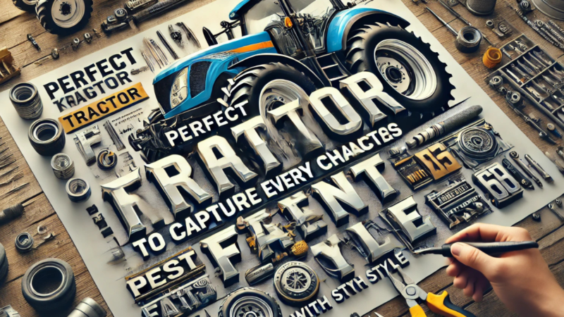 Perfect Traktor Fonts To Capture Every Character With Style