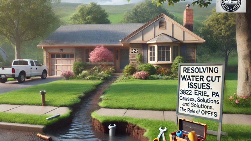 Resolving Water Cut Issues At 3822 Blossom Terrace, Erie, Pa: Causes, Solutions, And The Role Of Opffs